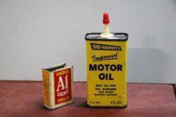 Vintage Handy Oiler. Sid Harvey's Motor Oil.