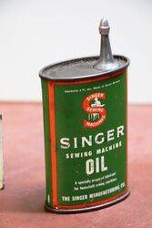 Vintage Handy Oiler Singer Sewing Machine Oil
