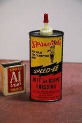 Vintage Handy Oiler Spalding SpeedEE Glove Dressing
