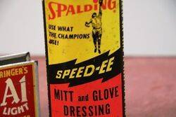 Vintage Handy Oiler Spalding SpeedEE Glove Dressing
