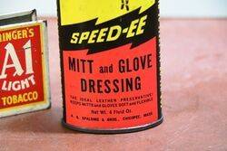 Vintage Handy Oiler Spalding SpeedEE Glove Dressing
