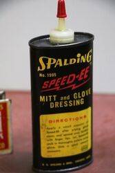 Vintage Handy Oiler Spalding SpeedEE Glove Dressing