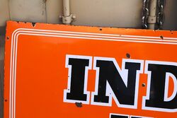 Vintage India Tyres Enamel Advertising Sign 