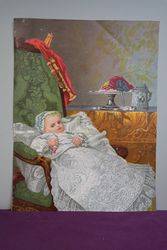 Antique Infant Baby Print