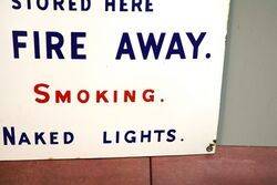 Vintage Inflammable Liquid Enamel Sign 