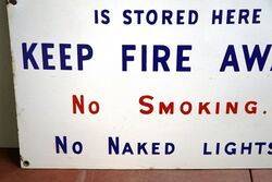 Vintage Inflammable Liquid Enamel Sign 