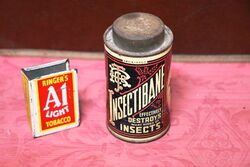 Vintage Insectibane Destroys Insects Tin 