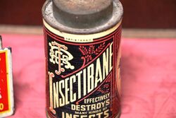 Vintage Insectibane Destroys Insects Tin 
