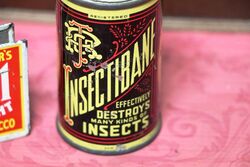Vintage Insectibane Destroys Insects Tin With Contents