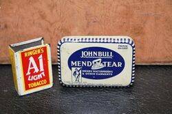 Vintage John Bull Mend Tear Tin 