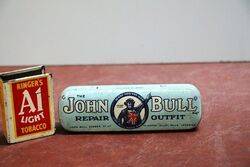 Vintage John Bull Repair Outfit Pictorial Tin. With Contents.