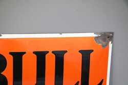 Vintage John Bull Tyre Convex Enamel Adv Sign 