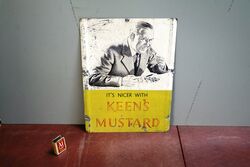 Vintage KEEN'S Mustard Small Pictorial Tin Sign. #