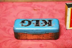 Vintage KLG Blue Spark Plug Tin