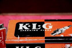 Vintage KLG F50 Spark Plug Part Pictorial Tin
