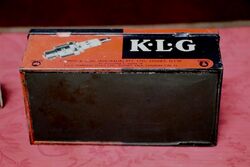 Vintage KLG F50 Spark Plug Part Pictorial Tin