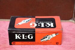 Vintage KLG Spark Plug Pictorial Tin