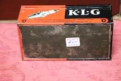 Vintage KLG Spark Plug Pictorial Tin