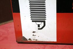 Vintage KLG Spark Plug Pictorial Wall Cabinet