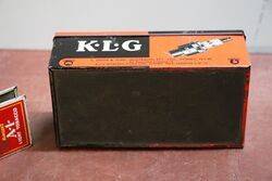 Vintage KLG Sparking Plugs Packaging Tin