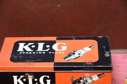 Vintage KLG Sparking Plugs Pictorial Tin Container Box