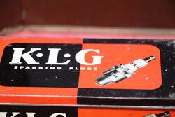 Vintage KLG Sparking Plugs Pictorial Tin Container Box