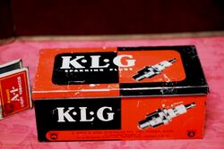 Vintage KLG TFS20 Spark Plug Part Pictorial Tin