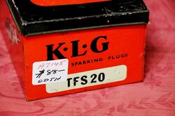 Vintage KLG TFS20 Spark Plug Part Pictorial Tin