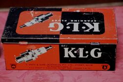 Vintage KLG TFS20 Spark Plug Part Pictorial Tin