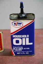 Vintage KM Household Oil 4oz Oiler
