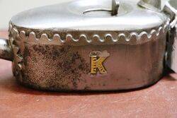 Vintage Kayeand39s Boat Shape Button Pump Oiler