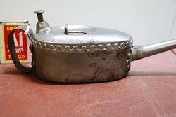 Vintage Kayeand39s Boat Shape Button Pump Oiler