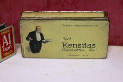 Vintage Kensitas Standard Size Cigarettes Tin.