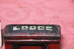 Vintage LODGE Spark Plug Tin