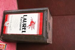 Vintage Laurel Kerosene 4 Gallon Tin.