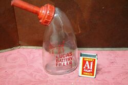 Vintage Lucas Battery Filler Bottle
