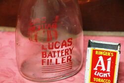 Vintage Lucas Battery Filler Bottle