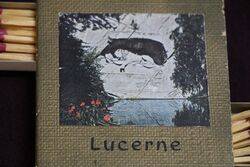 Vintage Lucerne 3 Compartment Match Case