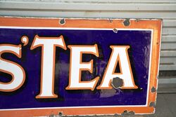 Vintage Lyonand39s Tea Enamel Advertising Sign 