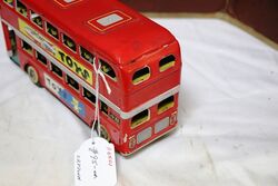 Vintage MF844 Express Toys Litho Double Decker Bus