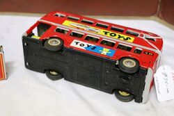 Vintage MF844 Express Toys Litho Double Decker Bus