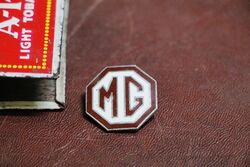 Vintage MG Cars Enamel Lapel Badge