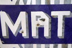 Vintage Mathis Automobiles Convex Enamel Sign 