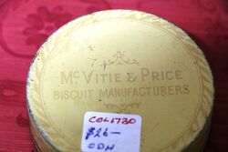 Vintage McVitie and Price Biscuits Edinburgh Pictorial Pot and Lid 