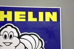 Vintage Michelin Tyres Aluminium Adv Square Sign  