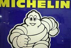 Vintage Michelin Tyres Aluminium Adv Square Sign  