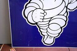 Vintage Michelin Tyres Aluminium Adv Square Sign  