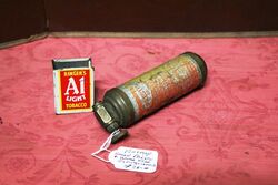 Vintage Miniature Presto Brass Fire Extinguisher 