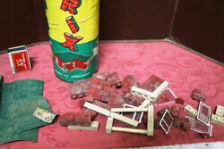 Vintage Minibrix Building Bricks Set