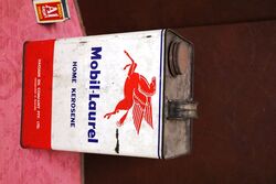 Vintage MobilLaurel Home Kerosene 1 gal Tin